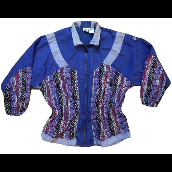 Nike Jackets & Blazers - Nike Vintage Purple Windbreaker Jacket 10-12